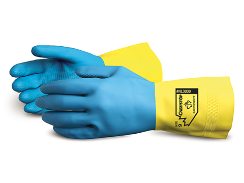#NL3030 Superior Glove® Chemstop™ Unsupported Neoprene Over Latex Chemical Resistant Gloves